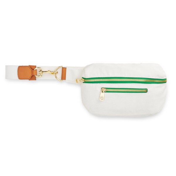 white fanny pack