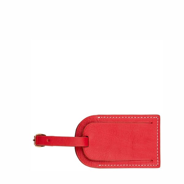 Louis Vuitton Red Leather Luggage Tag Louis Vuitton