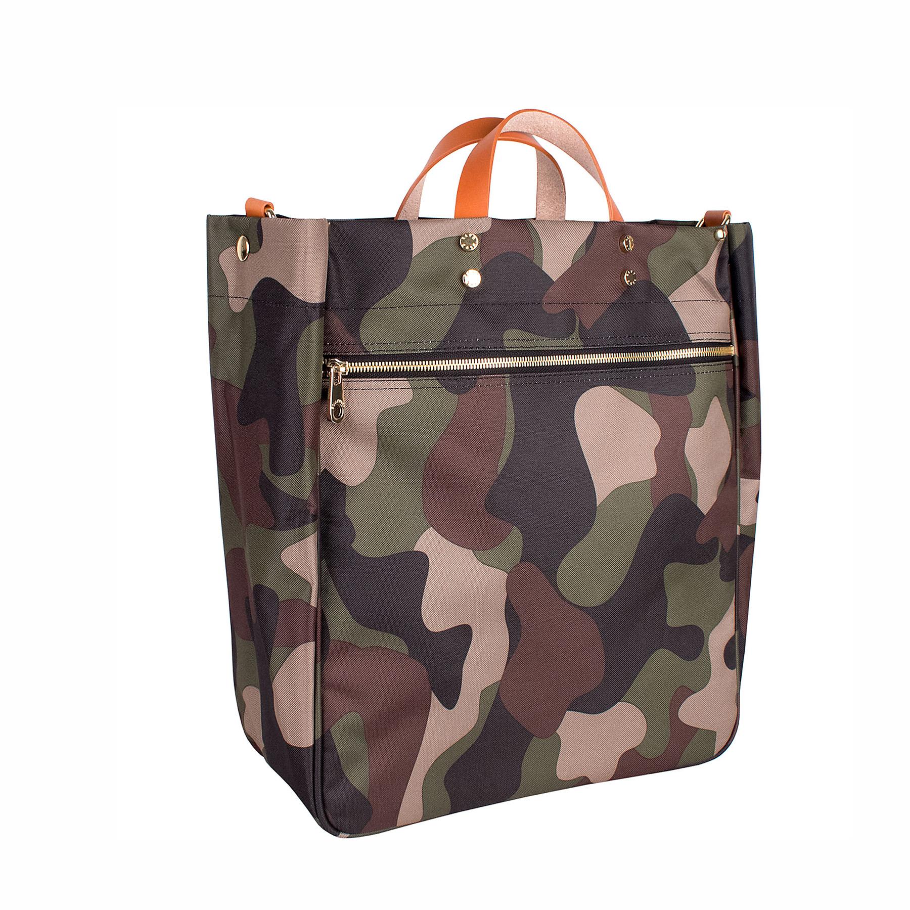 けん NYLON CAMO PATTERN TOTE BAG 2897B けん NYLON CAMO PATTERN