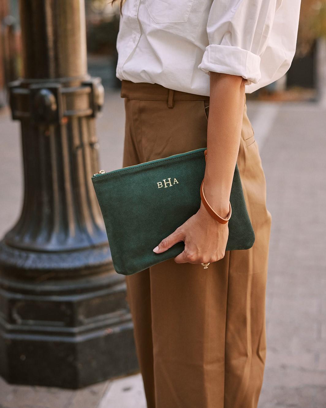 Suede clutch cheap